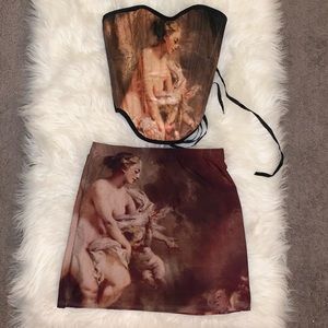 Alejandro Collection Grecia Mini Skirt Set